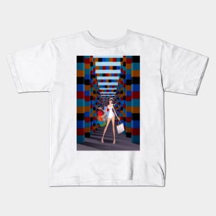 Shopping girl in Polanco Kids T-Shirt